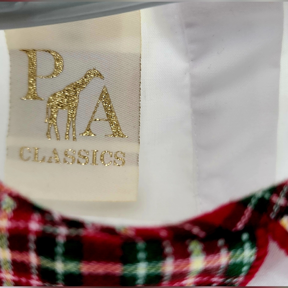 Petit Ami plaid Christmas romper - Picture 3 of 5